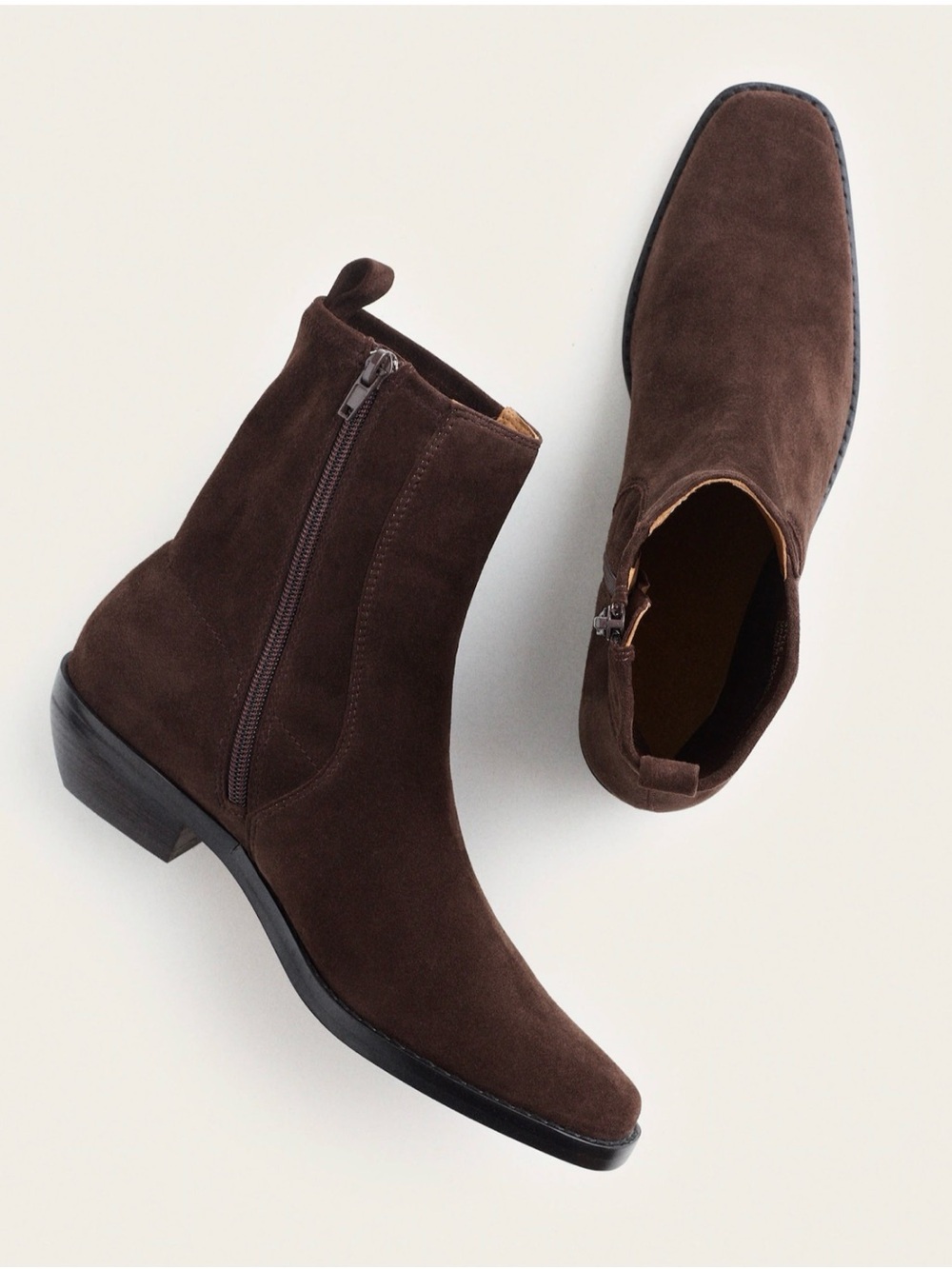 Madewell The Idris Ankle Boot Brown Suede Size 9